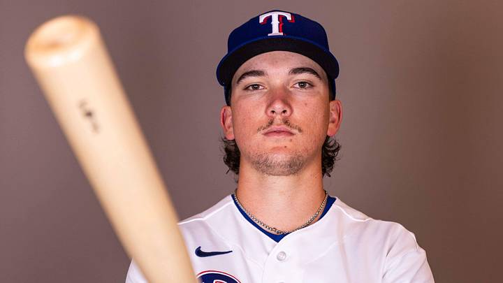 Feb 17, 2026; Surprise, AZ, USA; Texas Rangers infielder Cameron Cauley during media day at Surprise Sports Complex. Mandatory Credit: Arianna Grainey-Imagn Images Feb 17, 2026; Surprise, AZ, USA; Texas Rangers infielder Cameron Cauley during media day at Surprise Sports Complex. Mandatory Credit: Arianna Grainey-Imagn Images