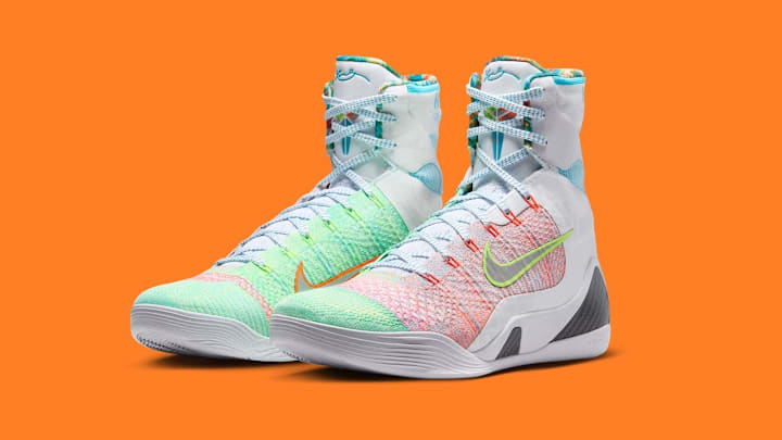 The Nike Kobe 9 Elite High Protro "What the Kobe?" drops on May 21, 2025.