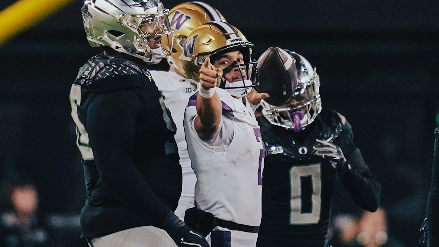 Huskies Take Major Sack -- Demond Williams Just Up and Left