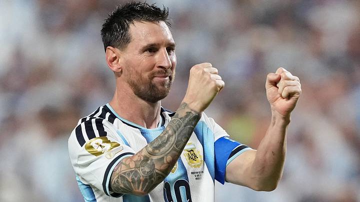 June 16, 2026; Kansas City, Missouri, U.S.; Argentina's Lionel Messi celebrates scoring their third goal to complete a hat-trick. Mandatory Credit: Jay Biggerstaff-Imagn Images June 16, 2026; Kansas City, Missouri, U.S.; Argentina's Lionel Messi celebrates scoring their third goal to complete a hat-trick. Mandatory Credit: Jay Biggerstaff-Imagn Images