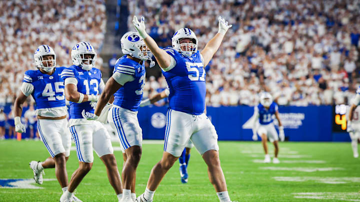 BYU defensive tackle Keanu Tanuvasa against Stanford