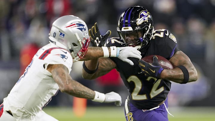 Derrick Henry and the Ravens are road underdogs in Green Bay on Saturday night.