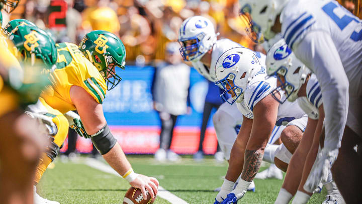 BYU defensive line against Baylor