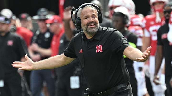 Nebraska football head coach Matt Rhule