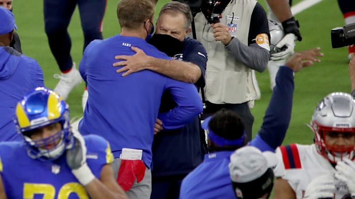 Bill Belichick, Sean McVay Los Angeles Rams