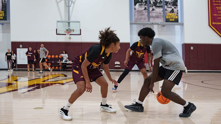 Arizona State University's women's basketball practices at Weatherup Center on Oct. 29, 2025, in Tempe.