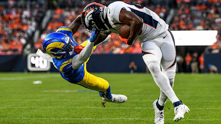 Los Angeles Rams v Denver Broncos Tre Tomlinson, Marvin Mims Jr.