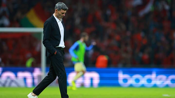 Fernando Ortiz takes responsibility for Club America's playoff elimination. Fernando Ortiz takes responsibility for Club America's playoff elimination.