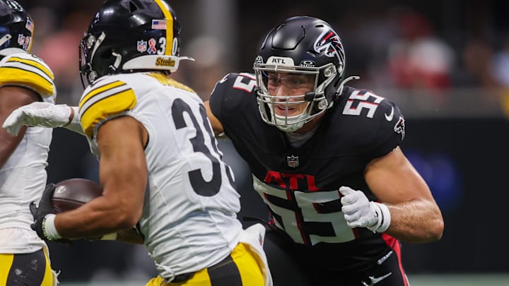 Atlanta Falcons linebacker Kaden Elliss is one of the team's most productive and impactful defenders. Atlanta Falcons linebacker Kaden Elliss is one of the team's most productive and impactful defenders.