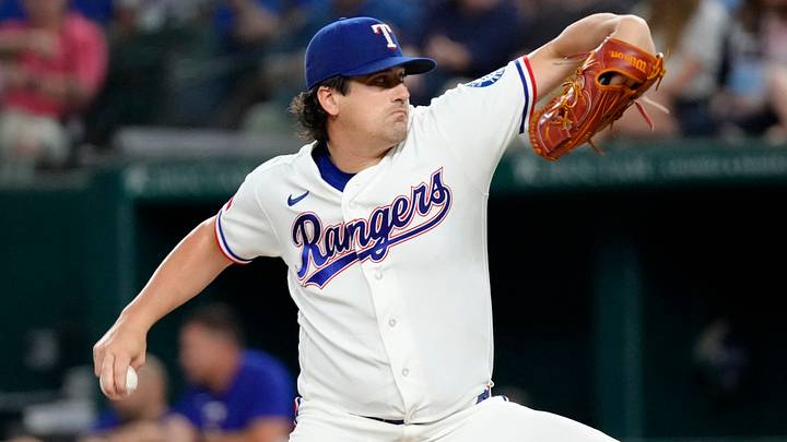 Texas Rangers pitcher Cal Quantrill. Credit: Jim Cowsert-Imagn Images Texas Rangers pitcher Cal Quantrill. Credit: Jim Cowsert-Imagn Images