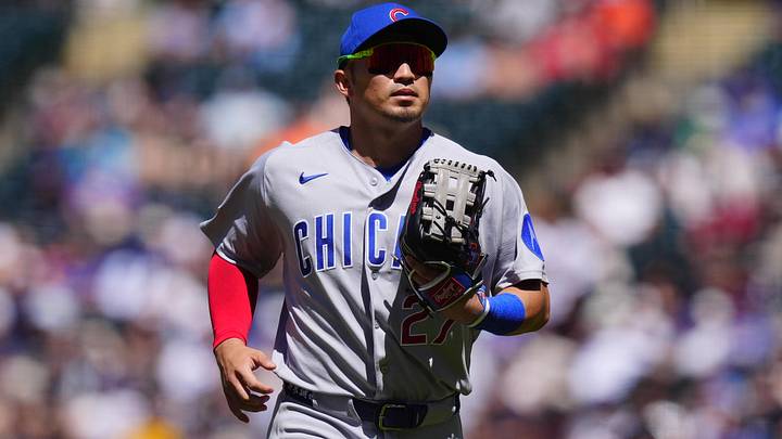 Jun 11, 2026; Denver, Colorado, USA; Chicago Cubs right fielder Seiya Suzuki (27) during the fifth inning against the Colorado Rockies at Coors Field. Mandatory Credit: Ron Chenoy-Imagn Images Jun 11, 2026; Denver, Colorado, USA; Chicago Cubs right fielder Seiya Suzuki (27) during the fifth inning against the Colorado Rockies at Coors Field. Mandatory Credit: Ron Chenoy-Imagn Images