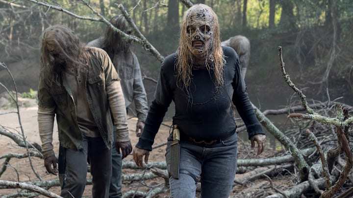 Samantha Morton as Alpha - The Walking Dead _ Season 10, Episode 10 - Photo Credit: Jace Downs/AMC