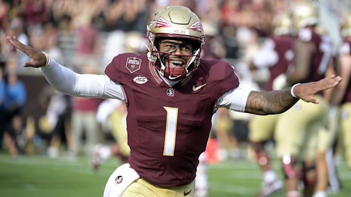 Florida State quarterback Tommy Castellanos helped lead a home upset of No. 8 Alabama.