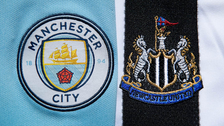 Manchester City and Newcastle United Club Crests