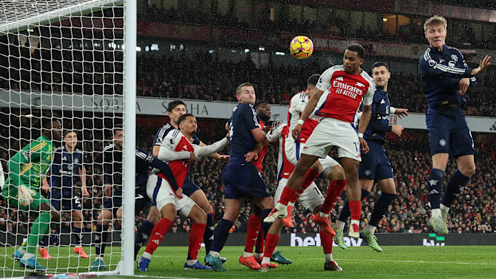 Set-piece goals won it for Arsenal