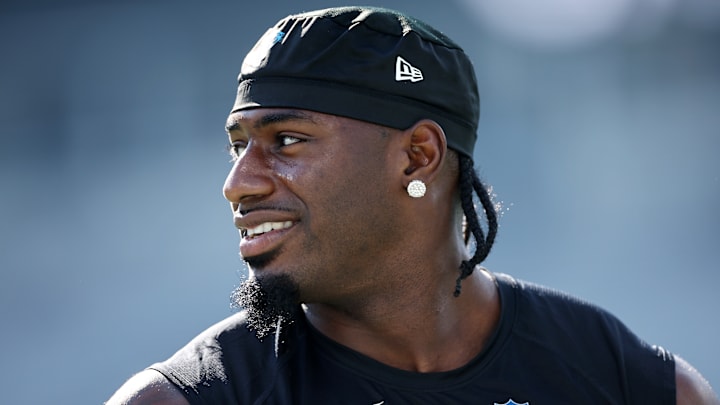 Carolina Panthers wide receiver Xavier Legette 
