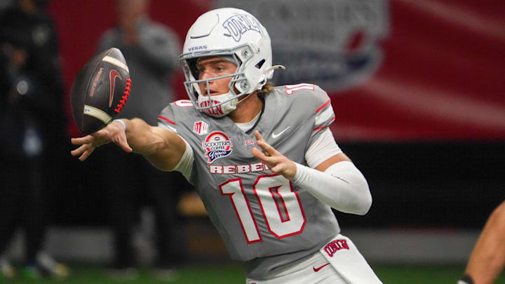 Nebraska's Anthony Colandrea, a transfer from UNLV, is expected to start at quarterback for the Huskers.