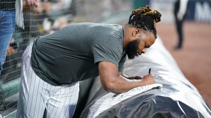 Johnny Cueto firmó con los Marlins en enero, por un año y 8.5 millones de dólares