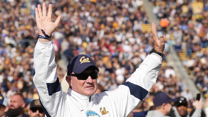 Jeff Tedford during a Cal football game in 2024