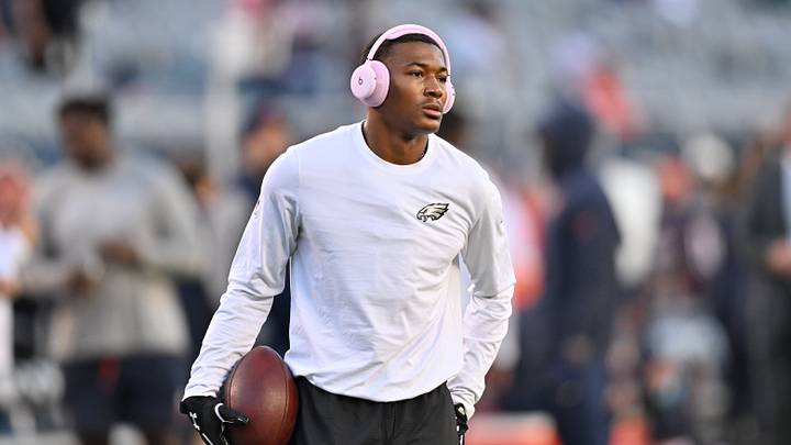 Philadelphia Eagles wide receiver DeVonta Smith. Philadelphia Eagles wide receiver DeVonta Smith.