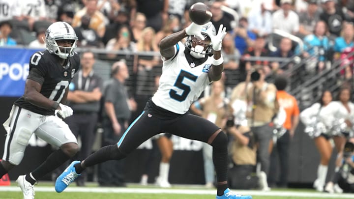 Carolina Panthers wide receiver Diontae Johnson.