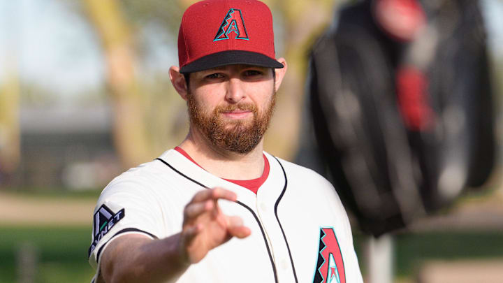 Feb 19, 2025; Scottsdale, AZ, USA; Arizona Diamondbacks pitcher Jordan Montgomery (52) poses for a portrait for MLB Media Day at Salt River Fields. Mandatory Credit: Allan Henry-Imagn Images Feb 19, 2025; Scottsdale, AZ, USA; Arizona Diamondbacks pitcher Jordan Montgomery (52) poses for a portrait for MLB Media Day at Salt River Fields. Mandatory Credit: Allan Henry-Imagn Images
