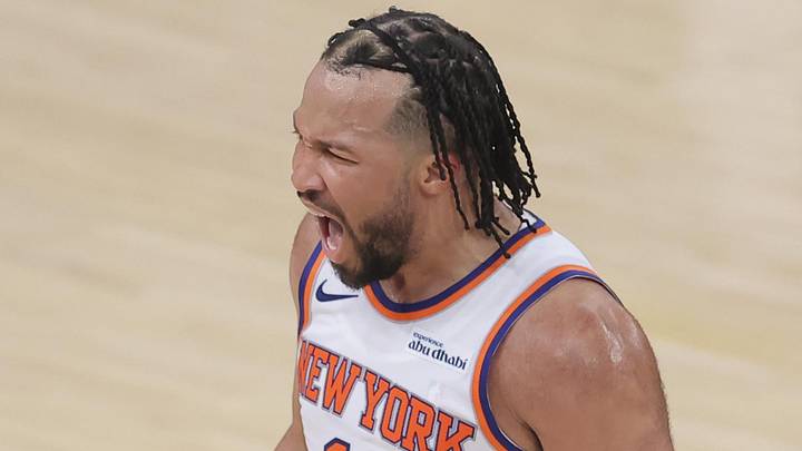 May 19, 2026; New York, New York, USA; New York Knicks guard Jalen Brunson (11) reacts during the fourth quarter of game one of the eastern conference finals during the 2026 NBA playoffs against the Cleveland Cavaliers at Madison Square Garden. Mandatory Credit: Brad Penner-Imagn Images May 19, 2026; New York, New York, USA; New York Knicks guard Jalen Brunson (11) reacts during the fourth quarter of game one of the eastern conference finals during the 2026 NBA playoffs against the Cleveland Cavaliers at Madison Square Garden. Mandatory Credit: Brad Penner-Imagn Images
