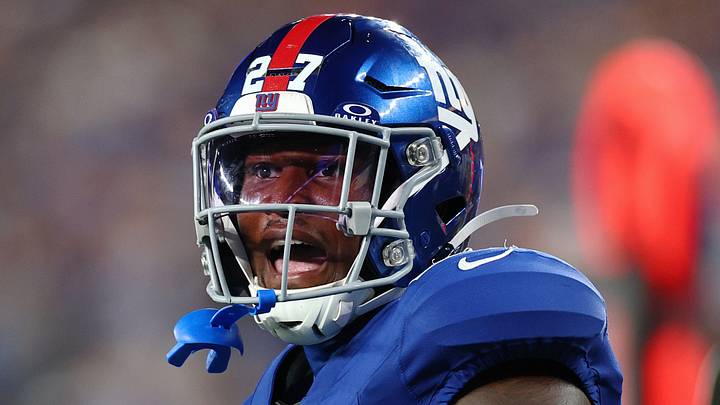 New York Giants safety Tyler Nubin is active this week after being slowed down by a neck injury.