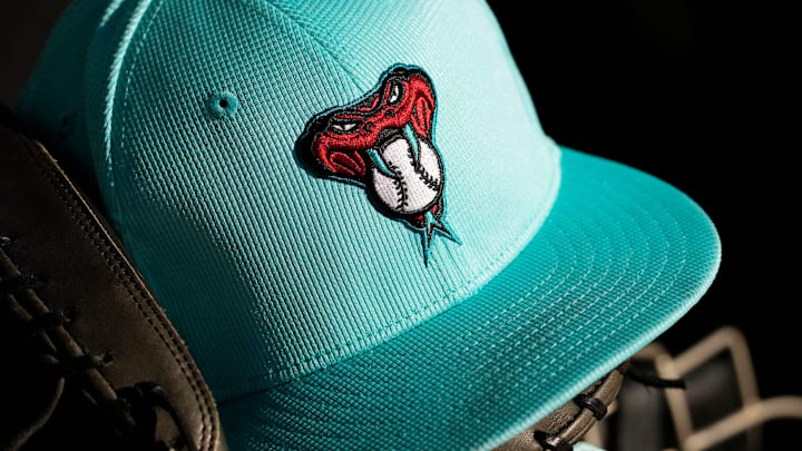 Arizona Diamondbacks spring training cap at Salt River Fields at Talking Stick near Scottsdale on Feb. 20, 2024.