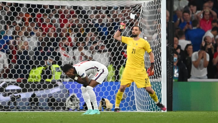 Donnarumma hielt im EM-Finale 2021 den Elfmeter von Rashford Donnarumma hielt im EM-Finale 2021 den Elfmeter von Rashford