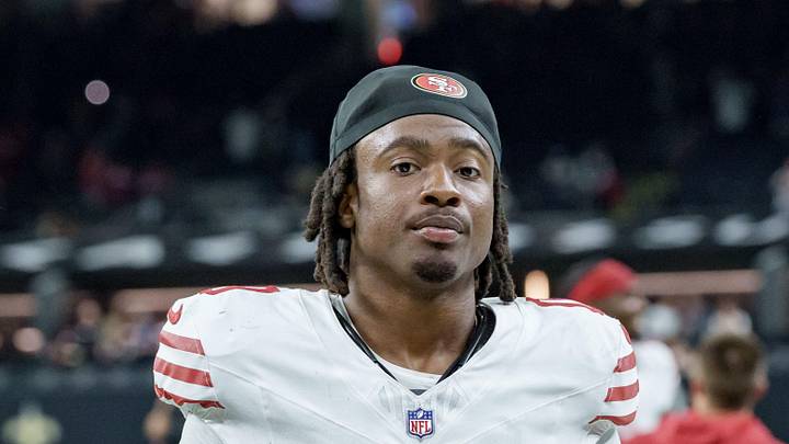 Sep 14, 2025; New Orleans, Louisiana, USA; San Francisco 49ers cornerback Renardo Green (0) leaves the field at Caesars Superdome. Mandatory Credit: Matthew Hinton-Imagn Images