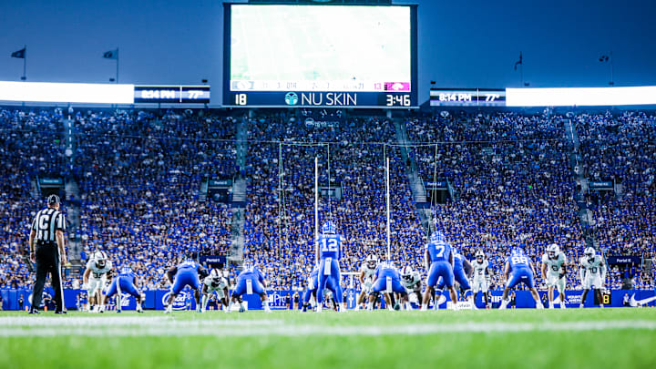 Jake Retzlaff takes a snap in the third quarter against Southern Illinois Jake Retzlaff takes a snap in the third quarter against Southern Illinois