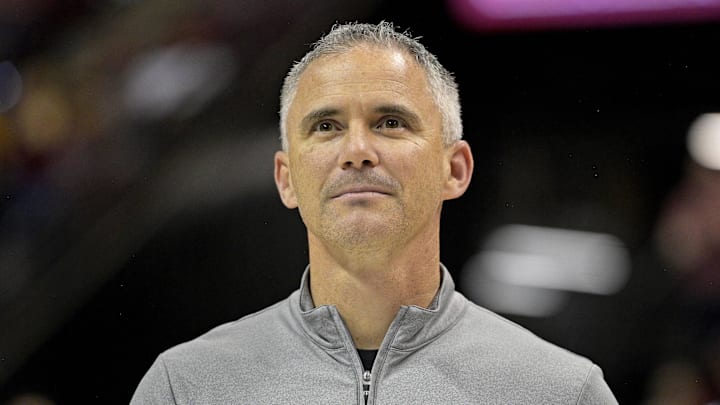 Mar 9, 2024; Tallahassee, Florida, USA; Florida State Seminoles head football coach Mike Norvell accepts the Bear Bryant coach of the Year award during a media timeout of a basketball game against the Miami Hurricanes at Donald L. Tucker Center. Mandatory Credit: Melina Myers-Imagn Images Mar 9, 2024; Tallahassee, Florida, USA; Florida State Seminoles head football coach Mike Norvell accepts the Bear Bryant coach of the Year award during a media timeout of a basketball game against the Miami Hurricanes at Donald L. Tucker Center. Mandatory Credit: Melina Myers-Imagn Images