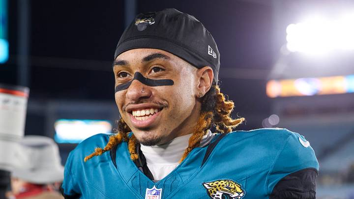 Aug 28, 2026; Jacksonville, Florida, USA; Jacksonville Jaguars wide receiver Michael Wortham (0) looks on after a  preseason game against the Tampa Bay Buccaneers at EverBank Stadium. Mandatory Credit: Nathan Ray Seebeck-Imagn Images