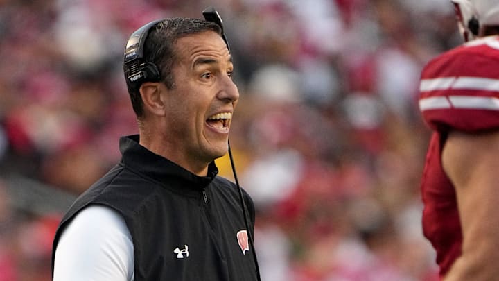 Wisconsin head coach Luke Fickell is shown during the third quarter of their game Saturday, October 14, 2023 at Camp Randall Stadium in Madison, Wisconsin.