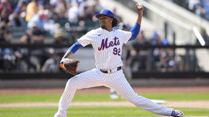 May 1, 2025; New York City, New York, USA; New York Mets pitcher Genesis Cabrera (92) delivers a pitch against the Arizona Diamondbacks during the fifth inning at Citi Field. Mandatory Credit: Gregory Fisher-Imagn Images May 1, 2025; New York City, New York, USA; New York Mets pitcher Genesis Cabrera (92) delivers a pitch against the Arizona Diamondbacks during the fifth inning at Citi Field. Mandatory Credit: Gregory Fisher-Imagn Images