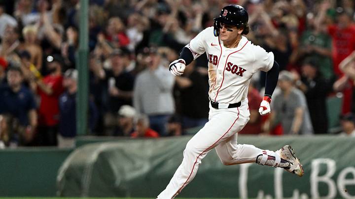 Aug 31, 2026; Boston, Massachusetts, USA; Boston Red Sox designated hitter Roman Anthony (19) runs to third after hitting a triple against the Seattle Mariners during the ninth inning at Fenway Park. Mandatory Credit: Brian Fluharty-Imagn Images Aug 31, 2026; Boston, Massachusetts, USA; Boston Red Sox designated hitter Roman Anthony (19) runs to third after hitting a triple against the Seattle Mariners during the ninth inning at Fenway Park. Mandatory Credit: Brian Fluharty-Imagn Images