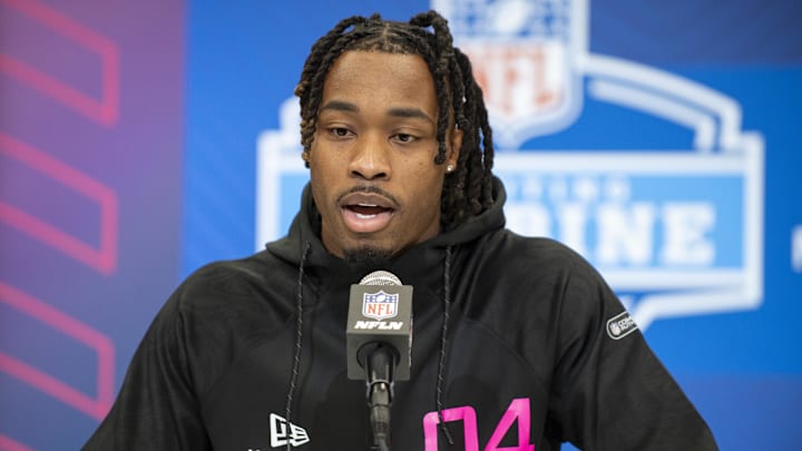 Texas cornerback Jahdae Barron at the NFL Combine