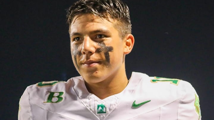 Dayton Raiola at one of his high school football games.
