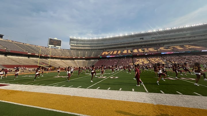 Gophers open practice on August 2. Gophers open practice on August 2.