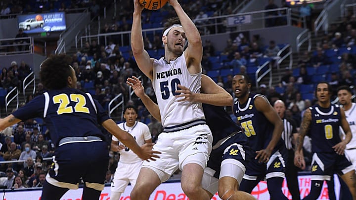 Nevada  s Will Baker fights for position while taking on UCSD during their basketball game at Lawlor Events Center in Reno on Dec. 14, 2022.

Ren Unr Ucsd 03