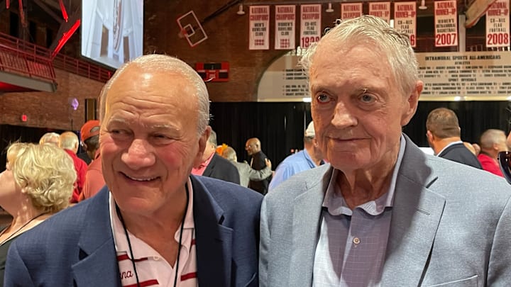 Barry Switzer and Tom Osborne at 2022 Game Reunion Event 
