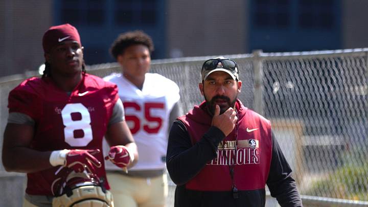 FSU football players and coaches walk into the first spring practice of the spring season on Wednesday, March 19, 2025 FSU football players and coaches walk into the first spring practice of the spring season on Wednesday, March 19, 2025
