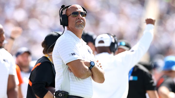 Penn State football head coach James Franklin