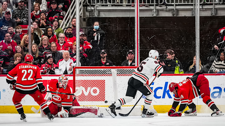 Chicago Blackhawks v Carolina Hurricanes Chicago Blackhawks v Carolina Hurricanes
