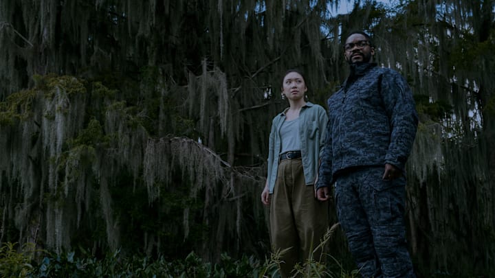 3 Body Problem. (L to R) Jess Hong as Jin Cheng, Jovan Adepo as Saul Durand in episode 108 of 3 Body Problem. Cr. Macall Polay/Netflix © 2024