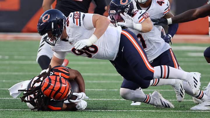 Bears DT Jordan van den Berg tackles Bengals RB Kentrel Bullock at Paycor Stadium. Joseph Maiorana-Imagn Images Bears DT Jordan van den Berg tackles Bengals RB Kentrel Bullock at Paycor Stadium. Joseph Maiorana-Imagn Images