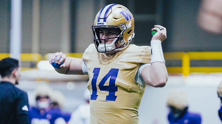 Shea Kuykendall gets loose during spring practice. Shea Kuykendall gets loose during spring practice.