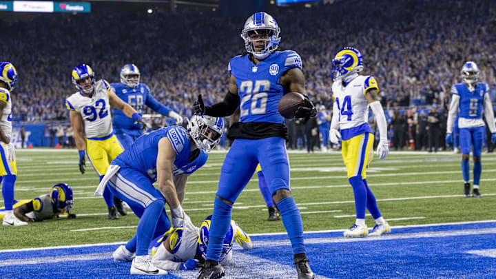 Detroit Lions running back Jahmyr Gibbs.