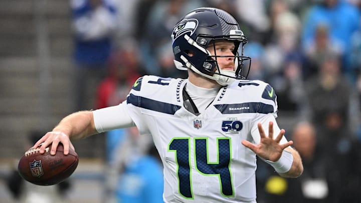Seattle Seahawks quarterback Sam Darnold faces the San Francisco 49ers in Week 18. 